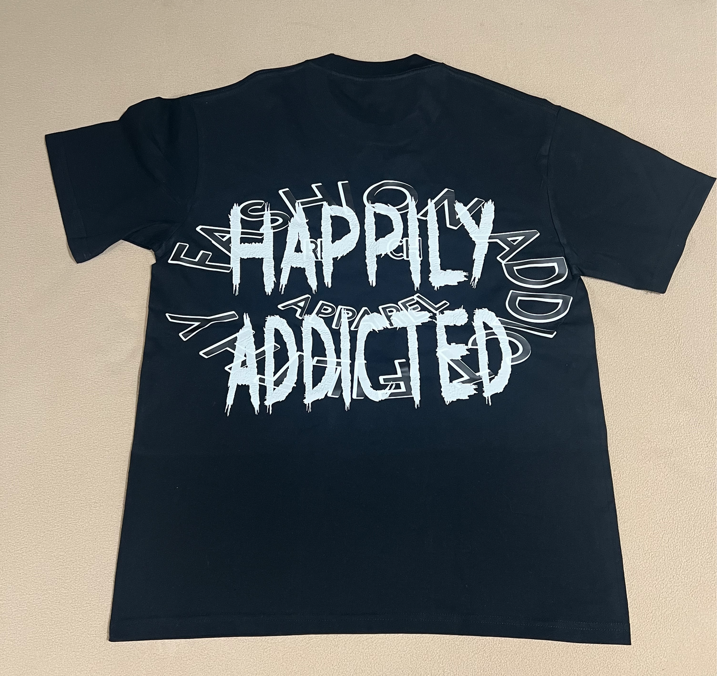 “Happily Addicted” Oversized Tee